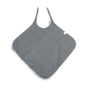 Bavoir Lavable Imperméable en Losange Gris