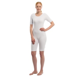 Body Blanc Suprima Manches Courtes Fermeture Éclair - MEDIUM