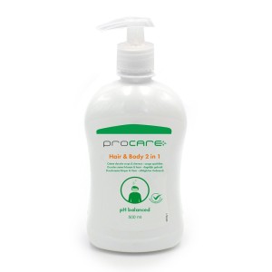 Procare Crème Douche 2 en 1 Corps et Cheveux - 500 ml
