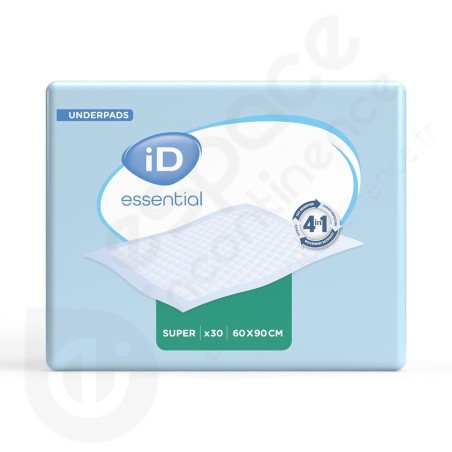 iD Essential Underpads Super - 60 x 90 cm iD Essential Underpads Super - 60 x 90 cm