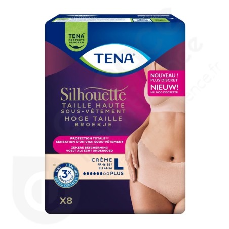 Tena Silhouette Plus Crème - LARGE Tena Silhouette Plus Crème - LARGE