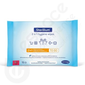 Sterillium Lingettes Hygiéniques 2 en 1 - 15 pièces