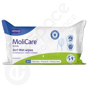 Molicare Skin 3 en 1 Lingettes Imprégnées