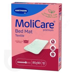 Molicare Bed Mat Textile 7 Gouttes - 85 x 90 cm