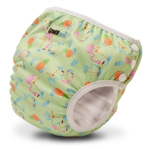 Culotte d'Apprentissage et Maillot de Bain 2 en 1 Bambinex Flamant Rose - MEDIUM