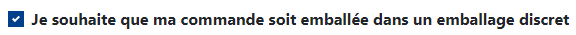 Emballage discret